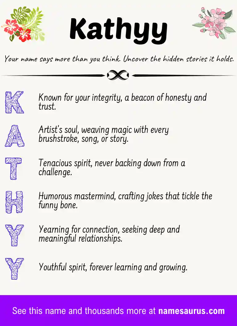 Acrostic poem about Kathyy.