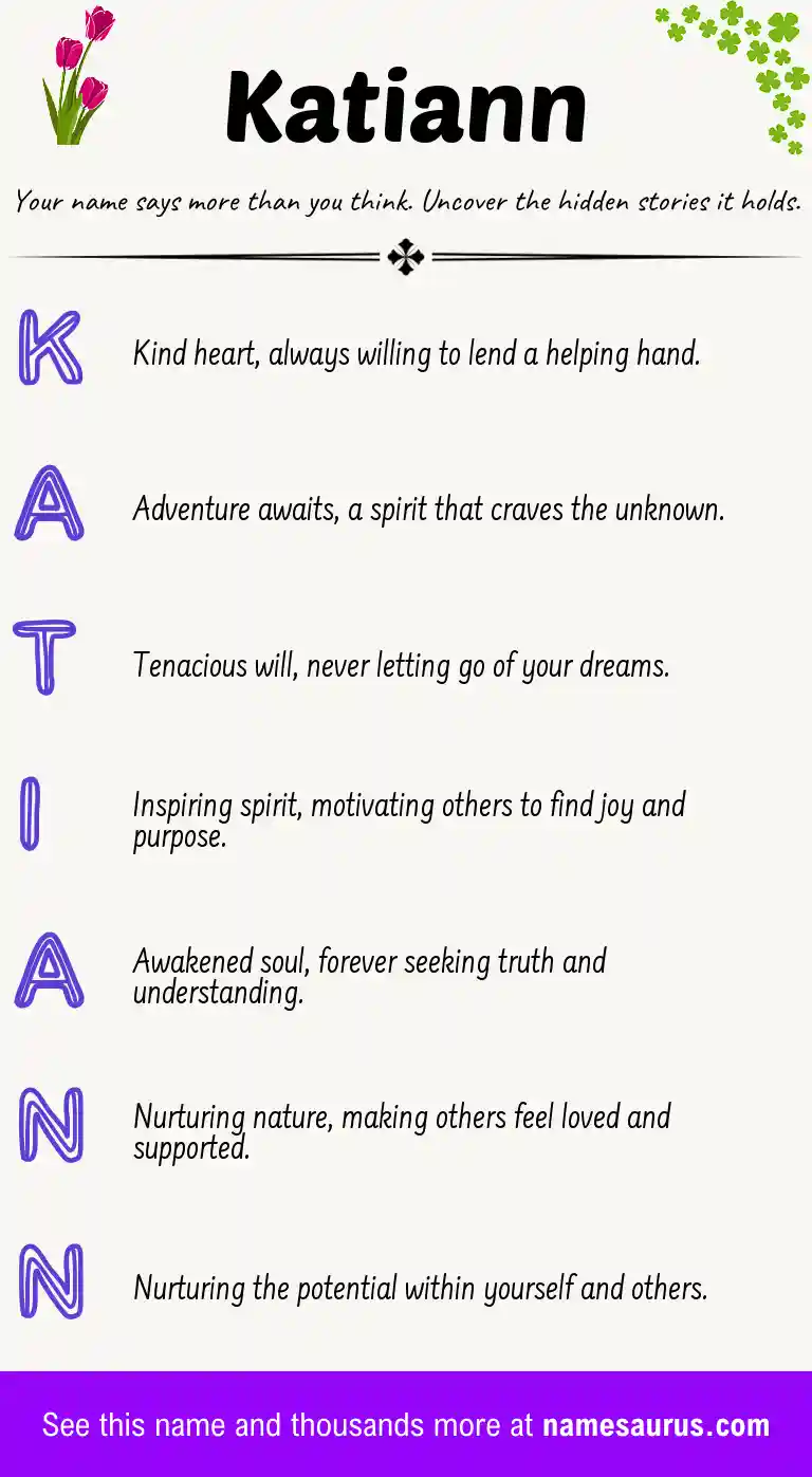 Acrostic poem about Katiann.