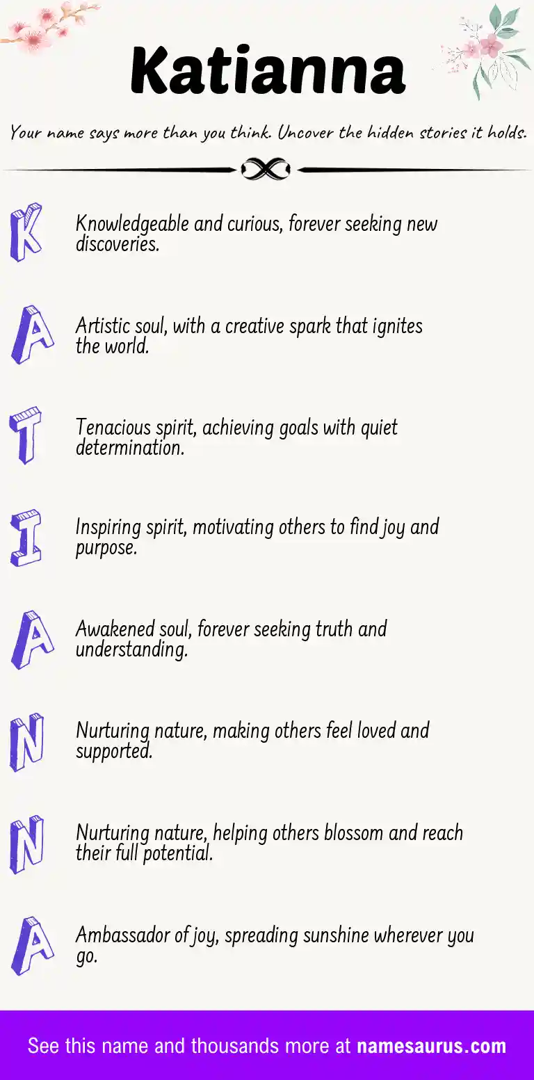 Acrostic poem about Katianna.