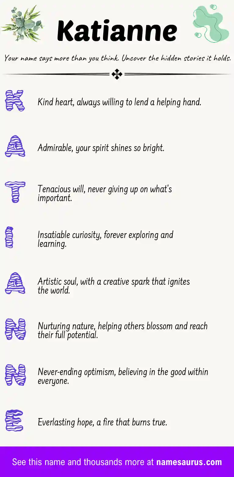 Acrostic poem about Katianne.