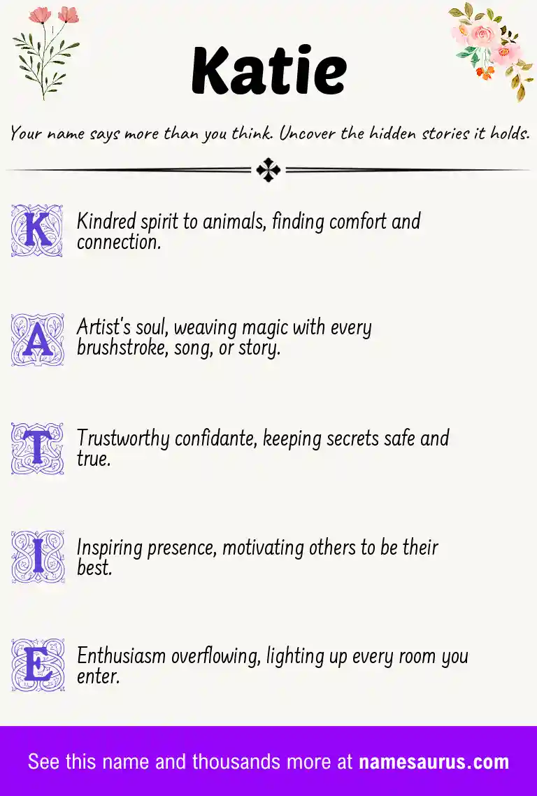 Acrostic poem about Katie.