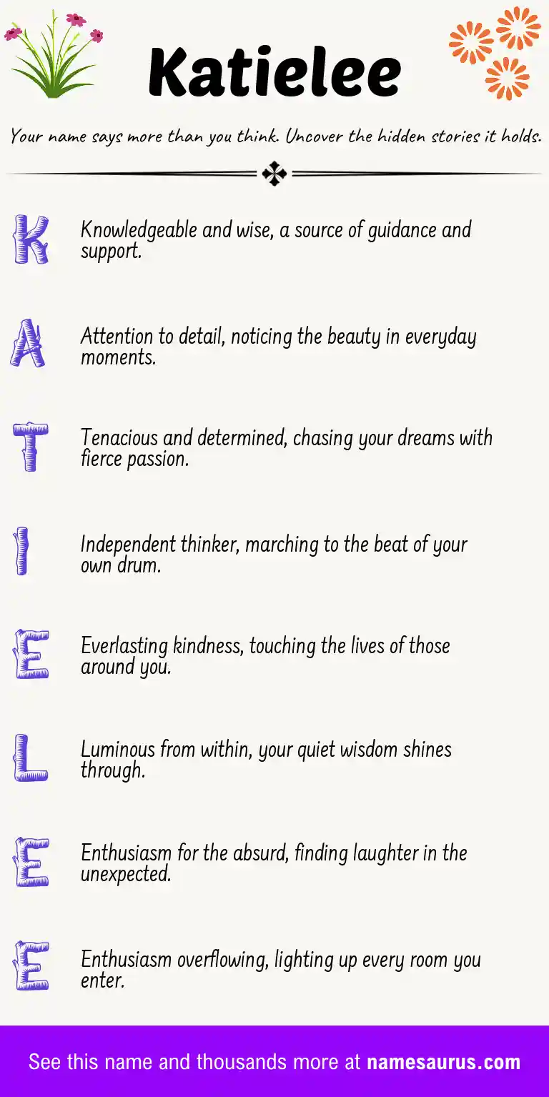 Acrostic poem about Katielee.