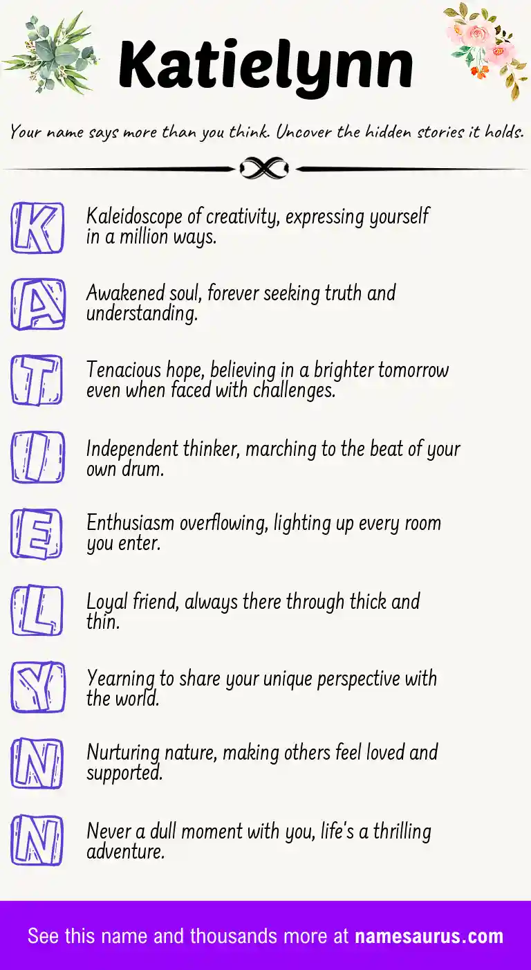 Acrostic poem about Katielynn.