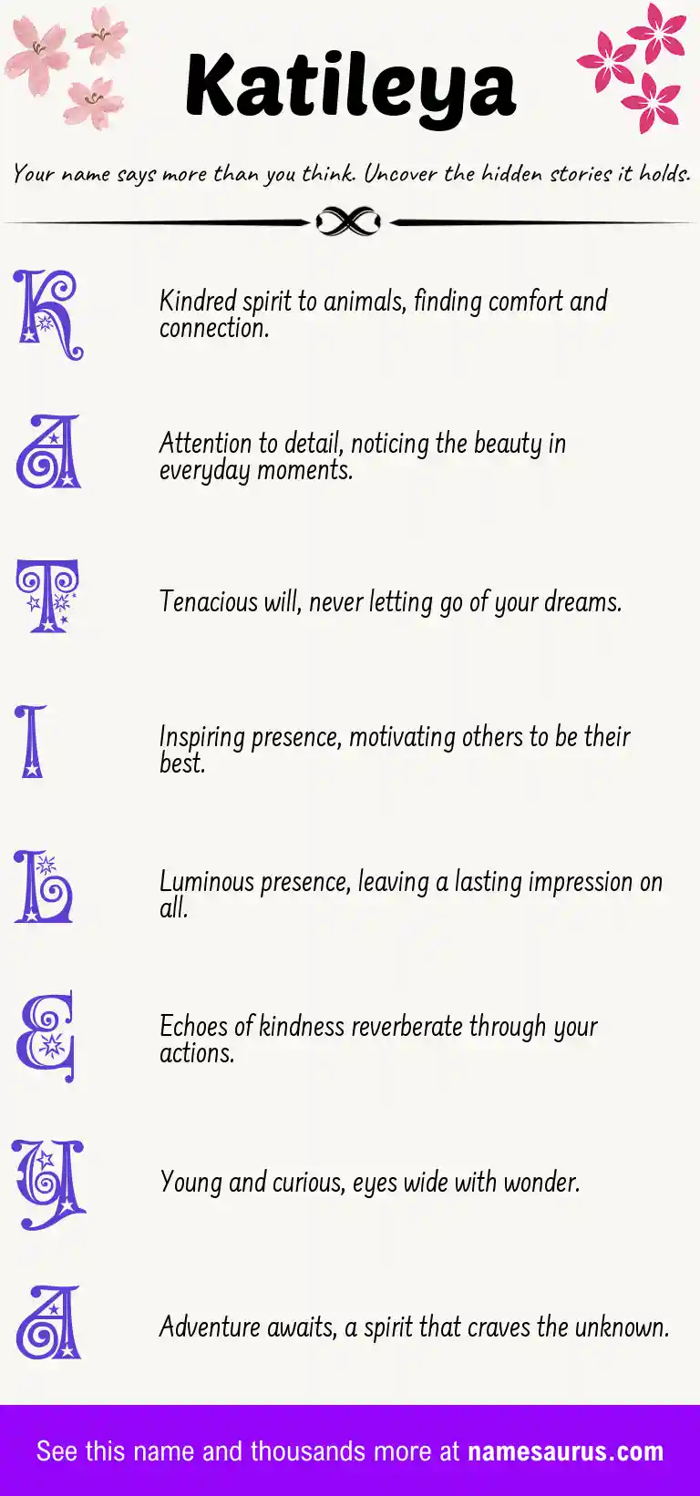 Acrostic poem about Katileya.