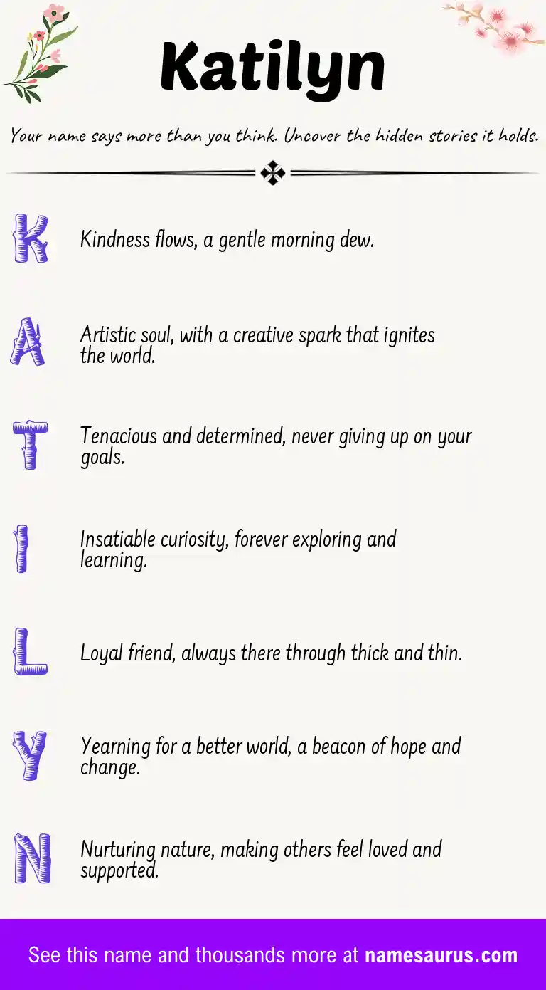 Acrostic poem about Katilyn.