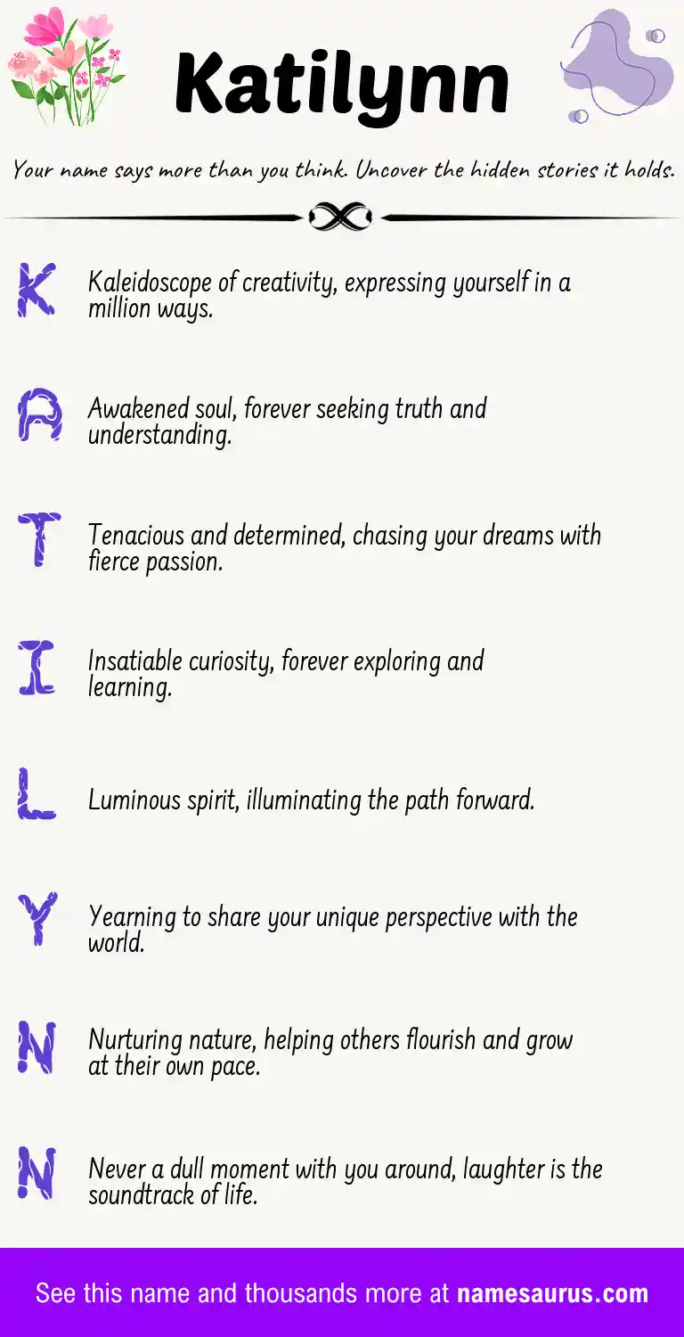 Acrostic poem about Katilynn.