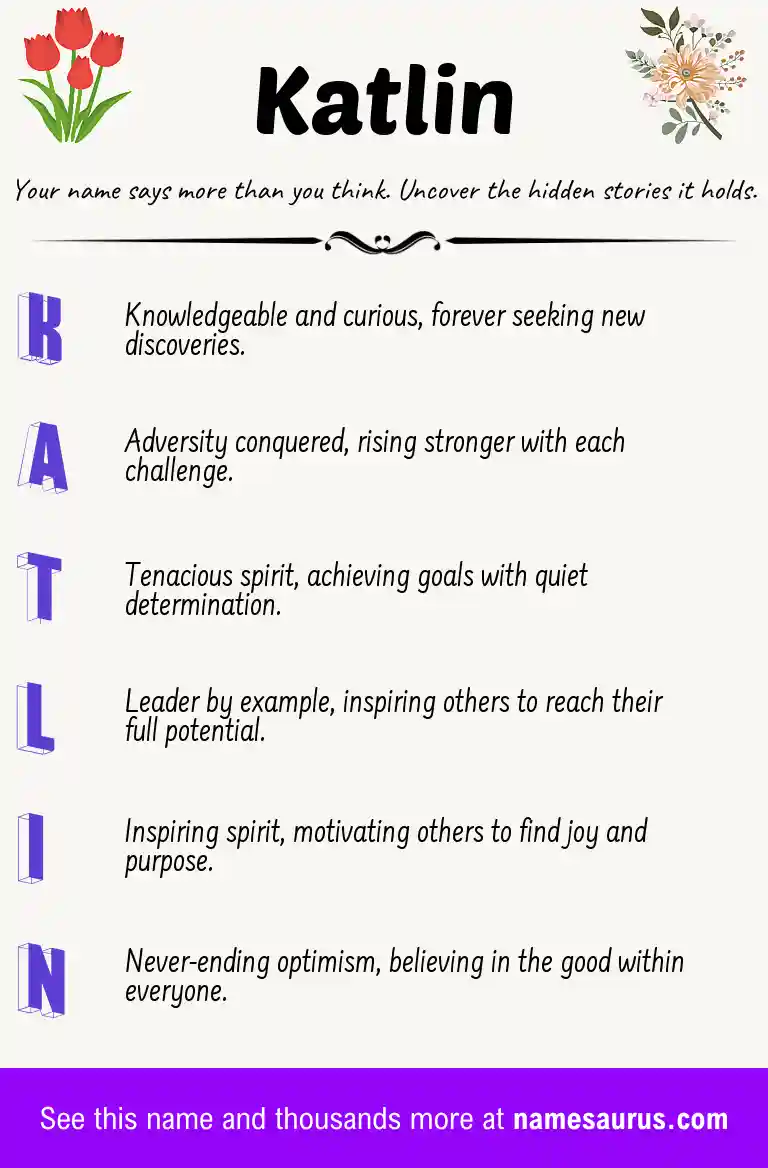 Acrostic poem about Katlin.