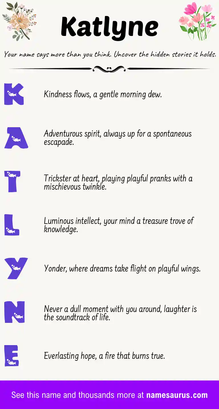 Acrostic poem about Katlyne.