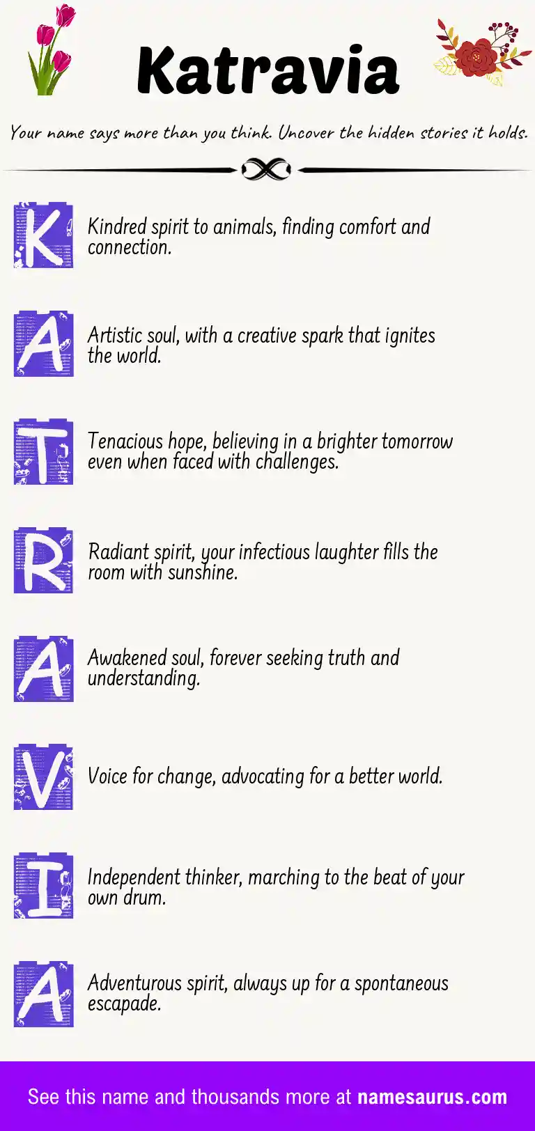 Acrostic poem about Katravia.