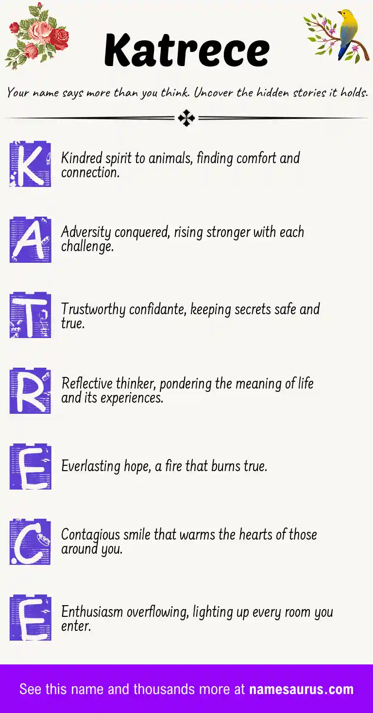 Acrostic poem about Katrece.