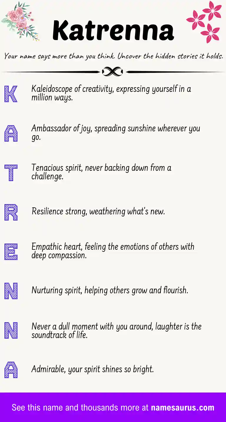 Acrostic poem about Katrenna.