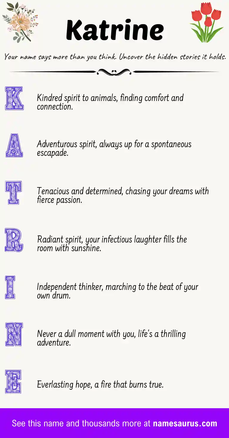 Acrostic poem about Katrine.