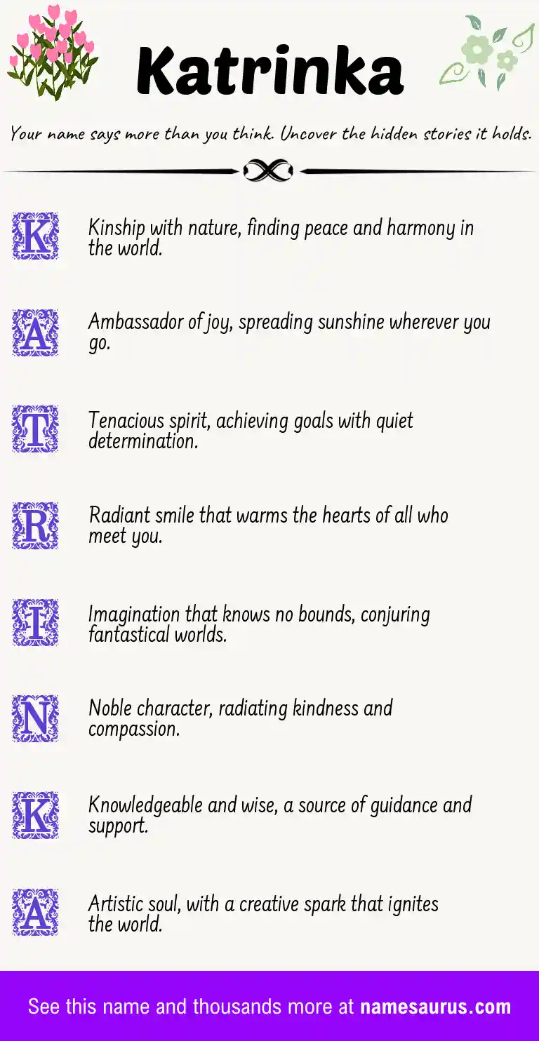 Acrostic poem about Katrinka.