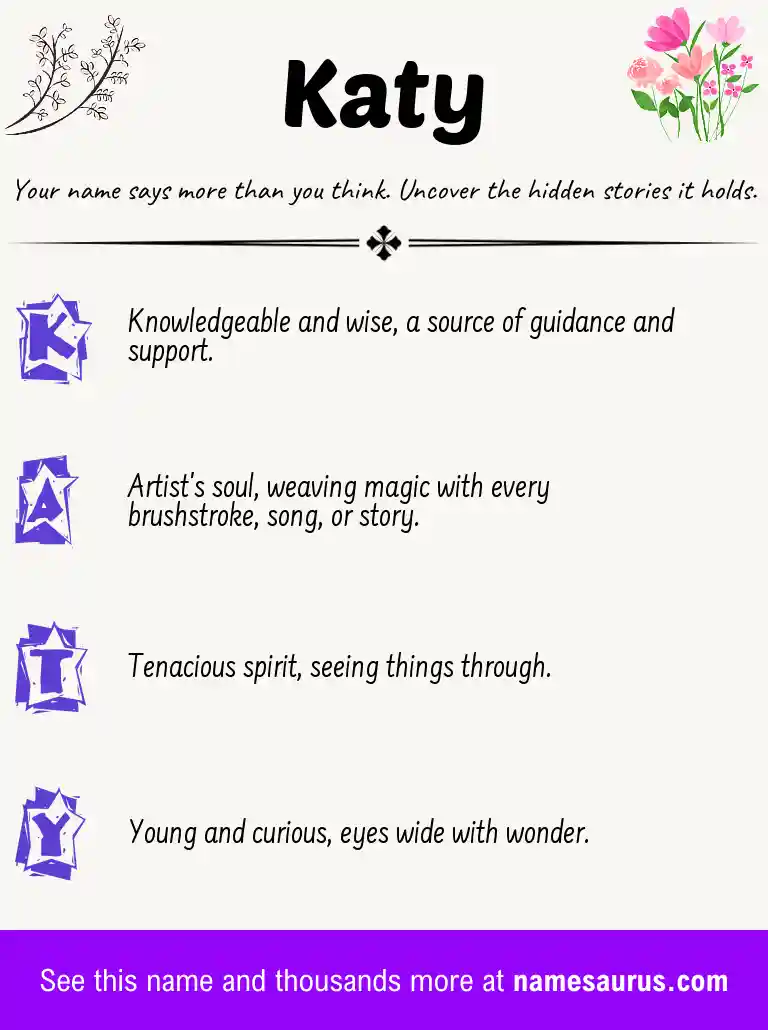 Acrostic poem about Katy.