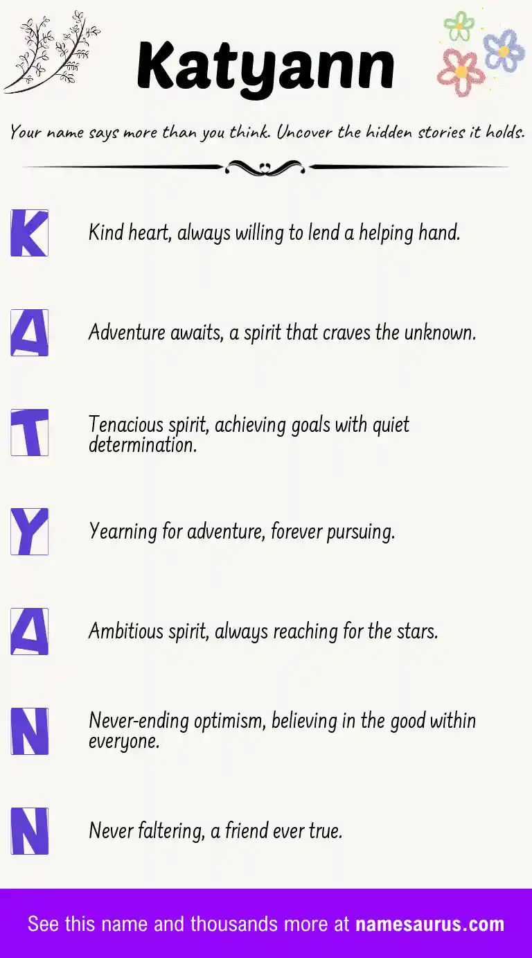 Acrostic poem about Katyann.