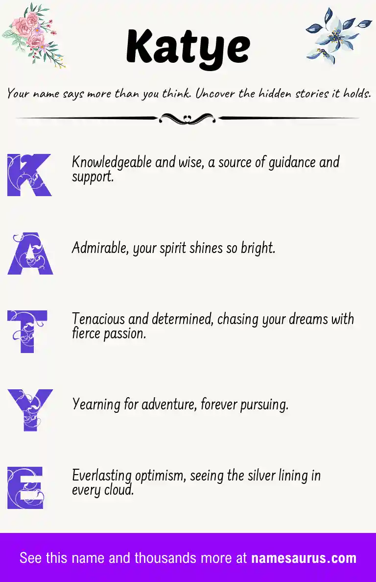 Acrostic poem about Katye.