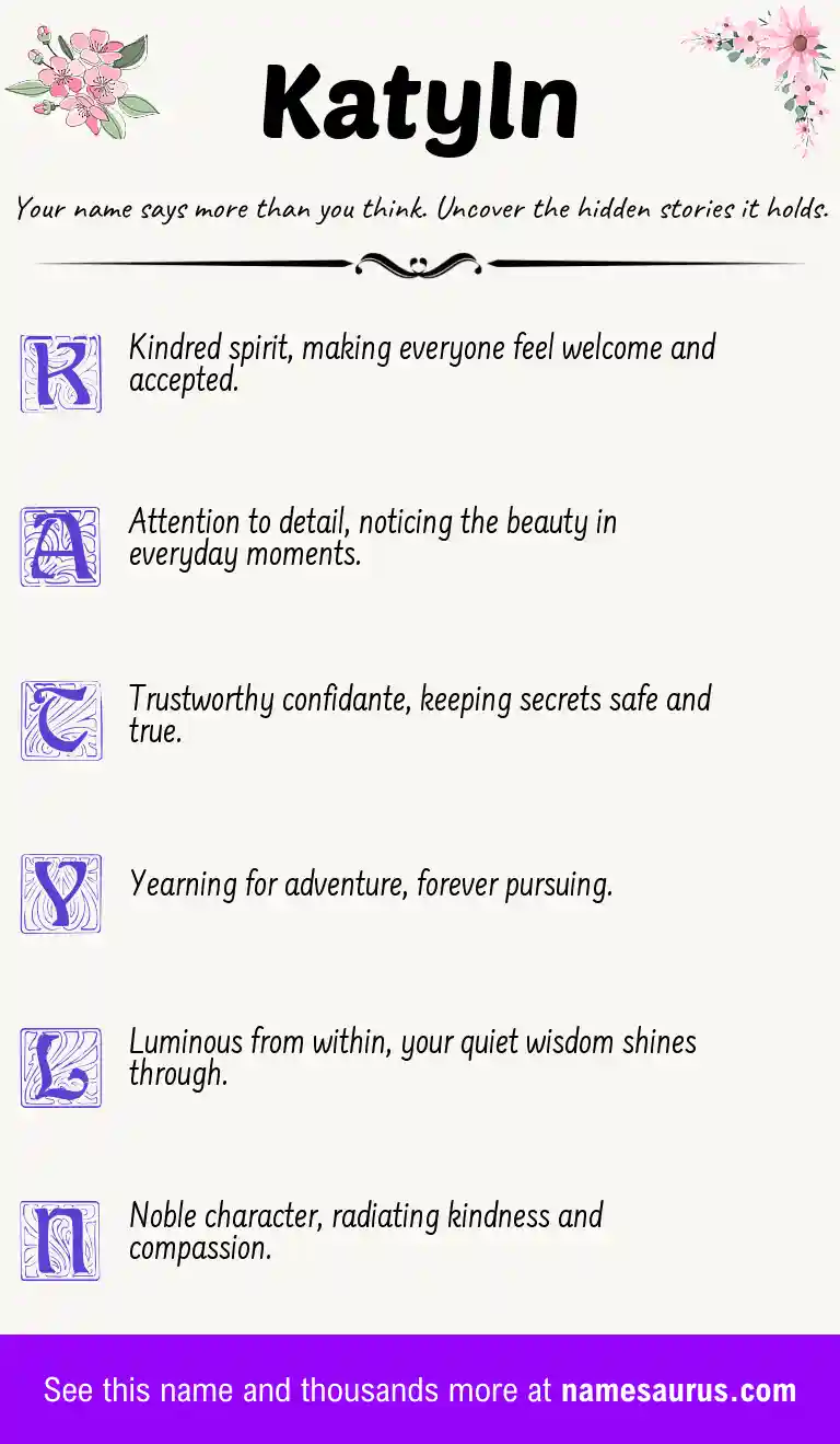 Acrostic poem about Katyln.