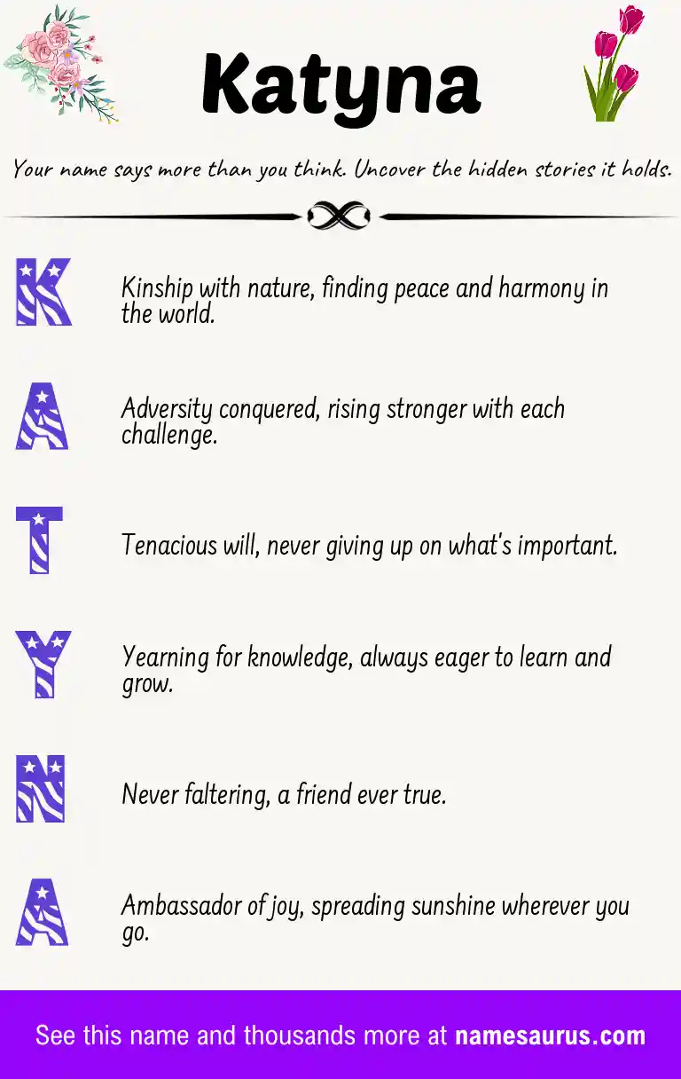 Acrostic poem about Katyna.