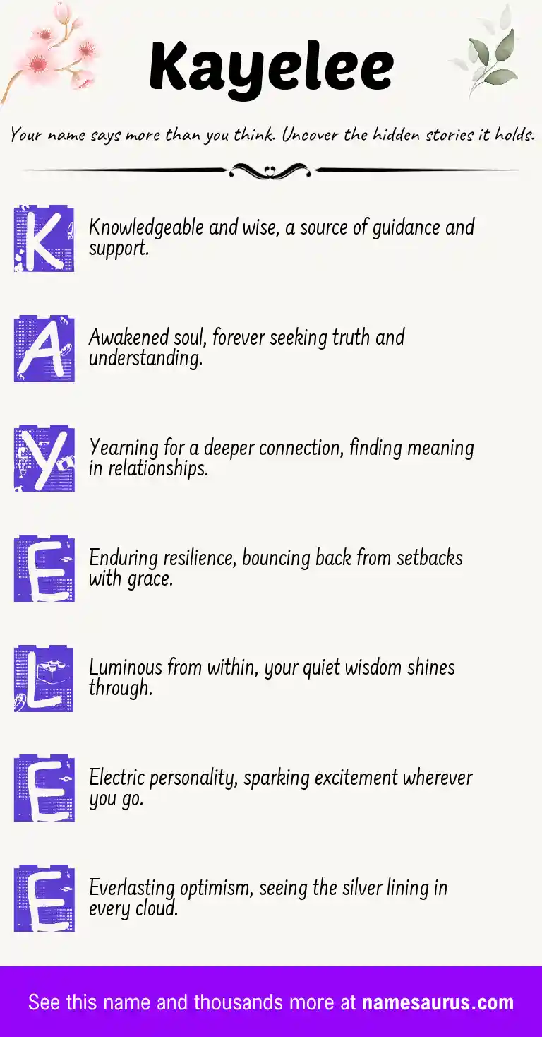 Acrostic poem about Kayelee.