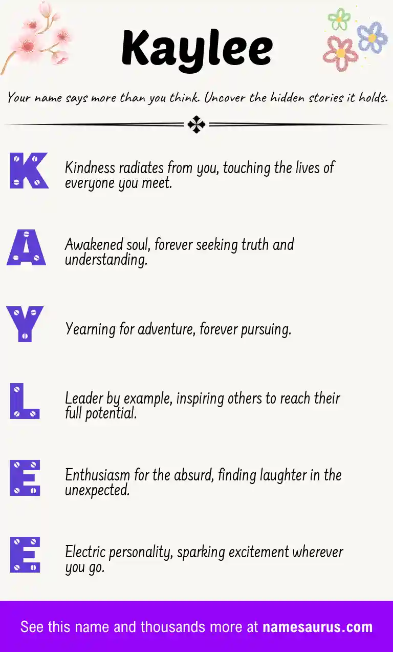 Acrostic poem about Kaylee.