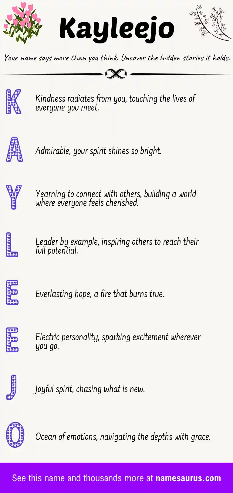 Acrostic poem about Kayleejo.