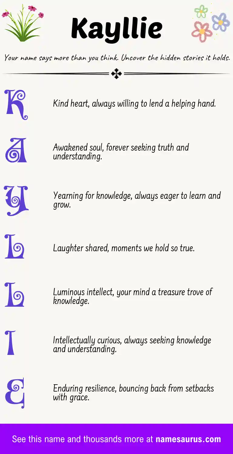 Acrostic poem about Kayllie.