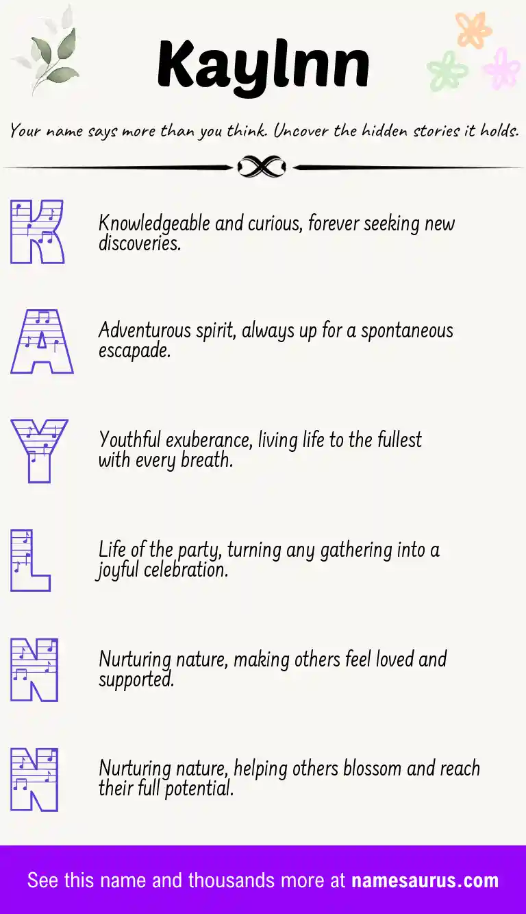 Acrostic poem about Kaylnn.