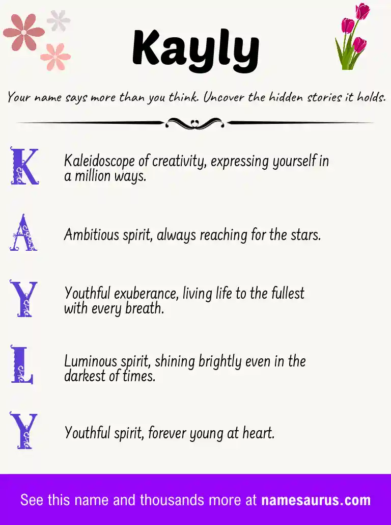 Acrostic poem about Kayly.
