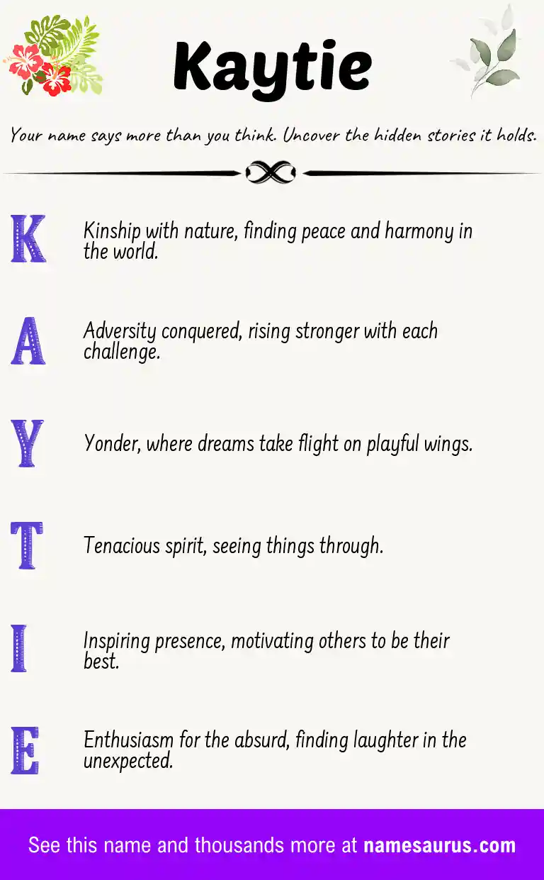 Acrostic poem about Kaytie.