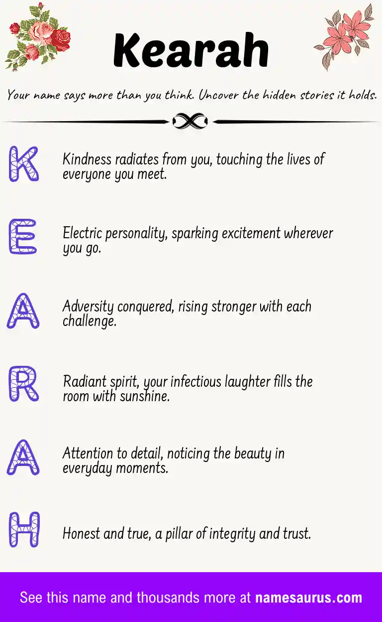 Acrostic poem about Kearah.