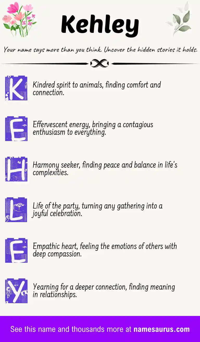 Acrostic poem about Kehley.