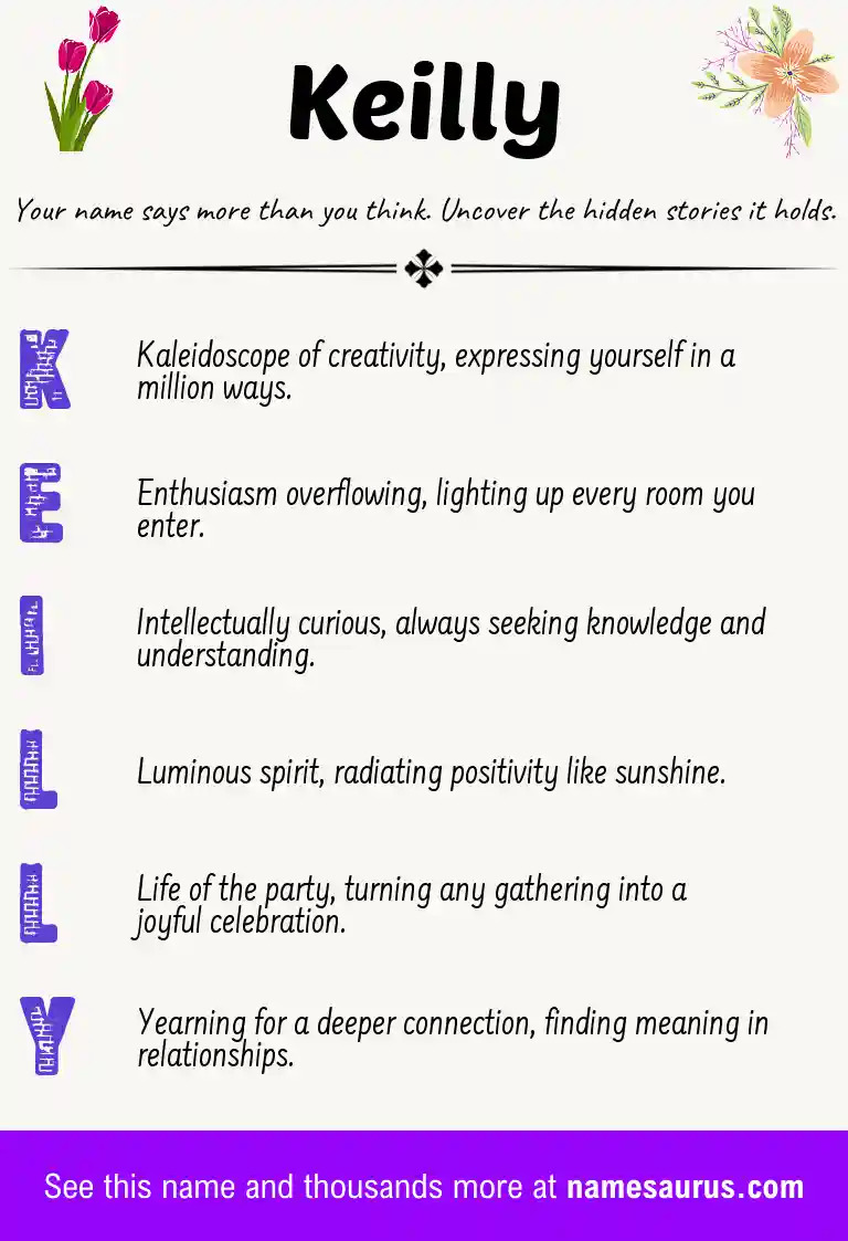 Acrostic poem about Keilly.