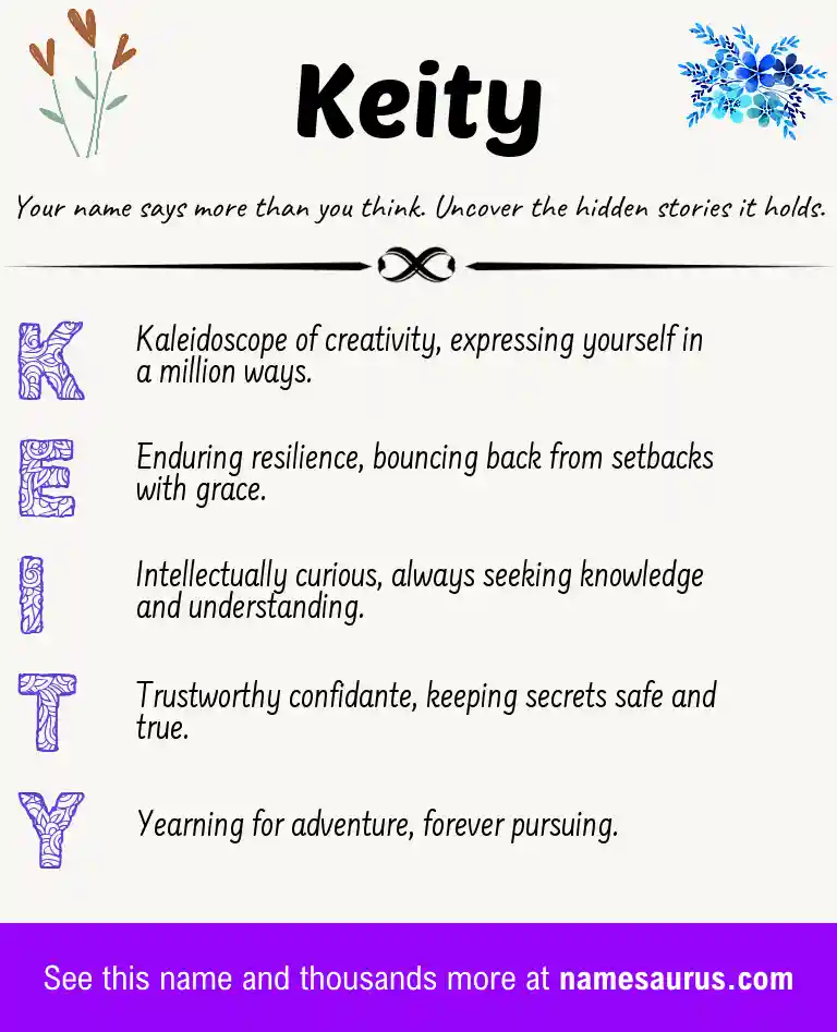 Acrostic poem about Keity.