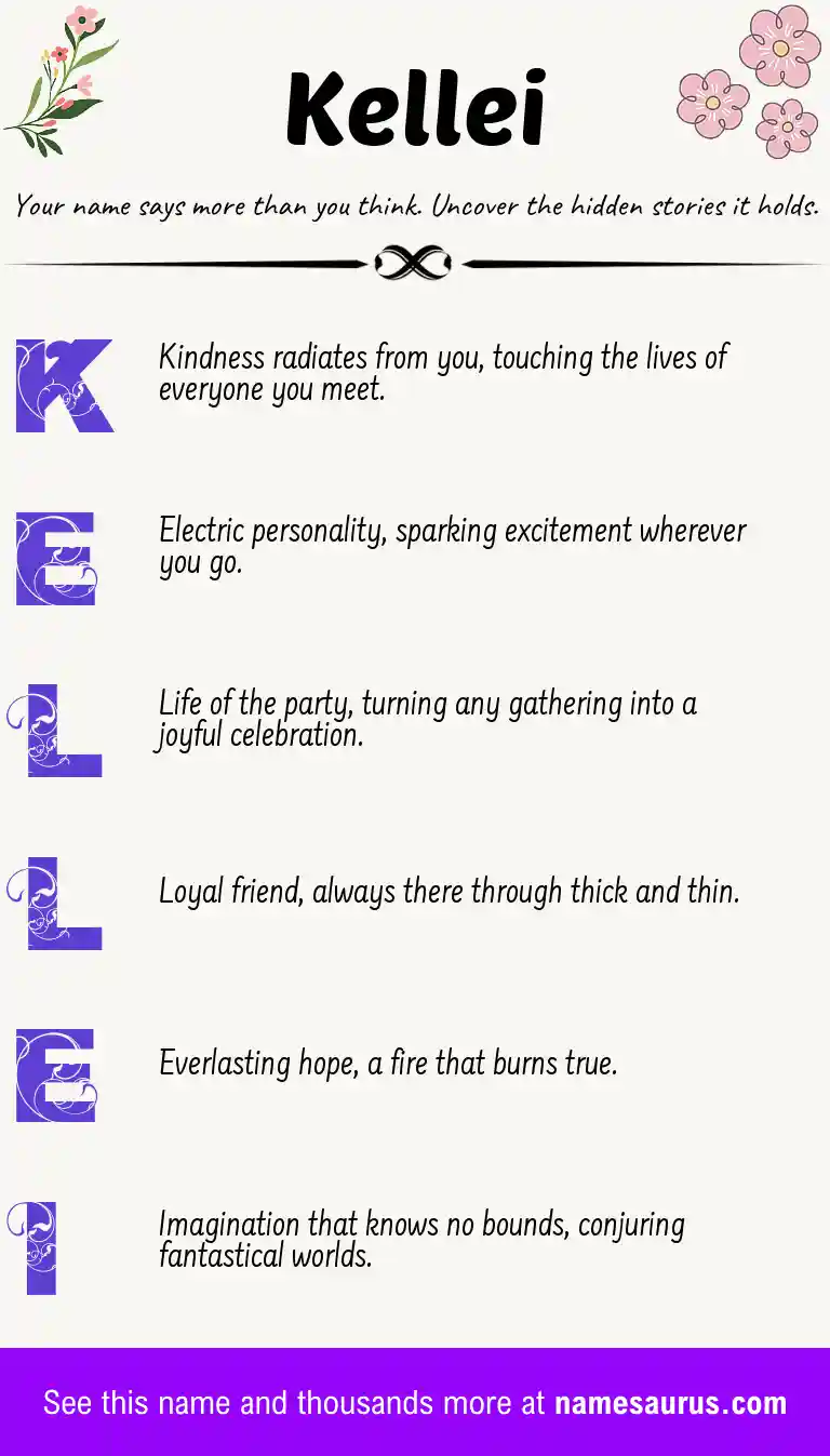 Acrostic poem about Kellei.