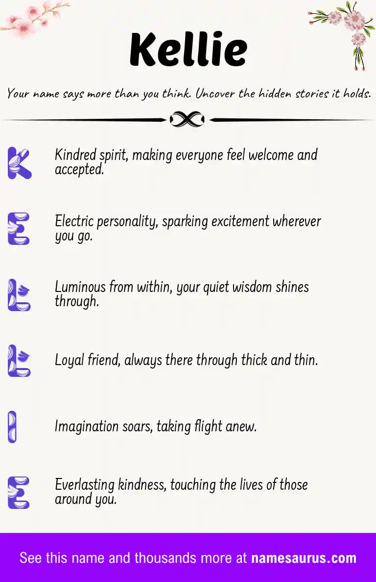 Acrostic poem about Kellie.