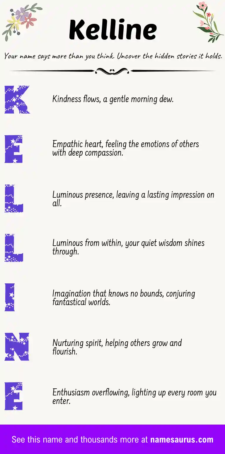 Acrostic poem about Kelline.