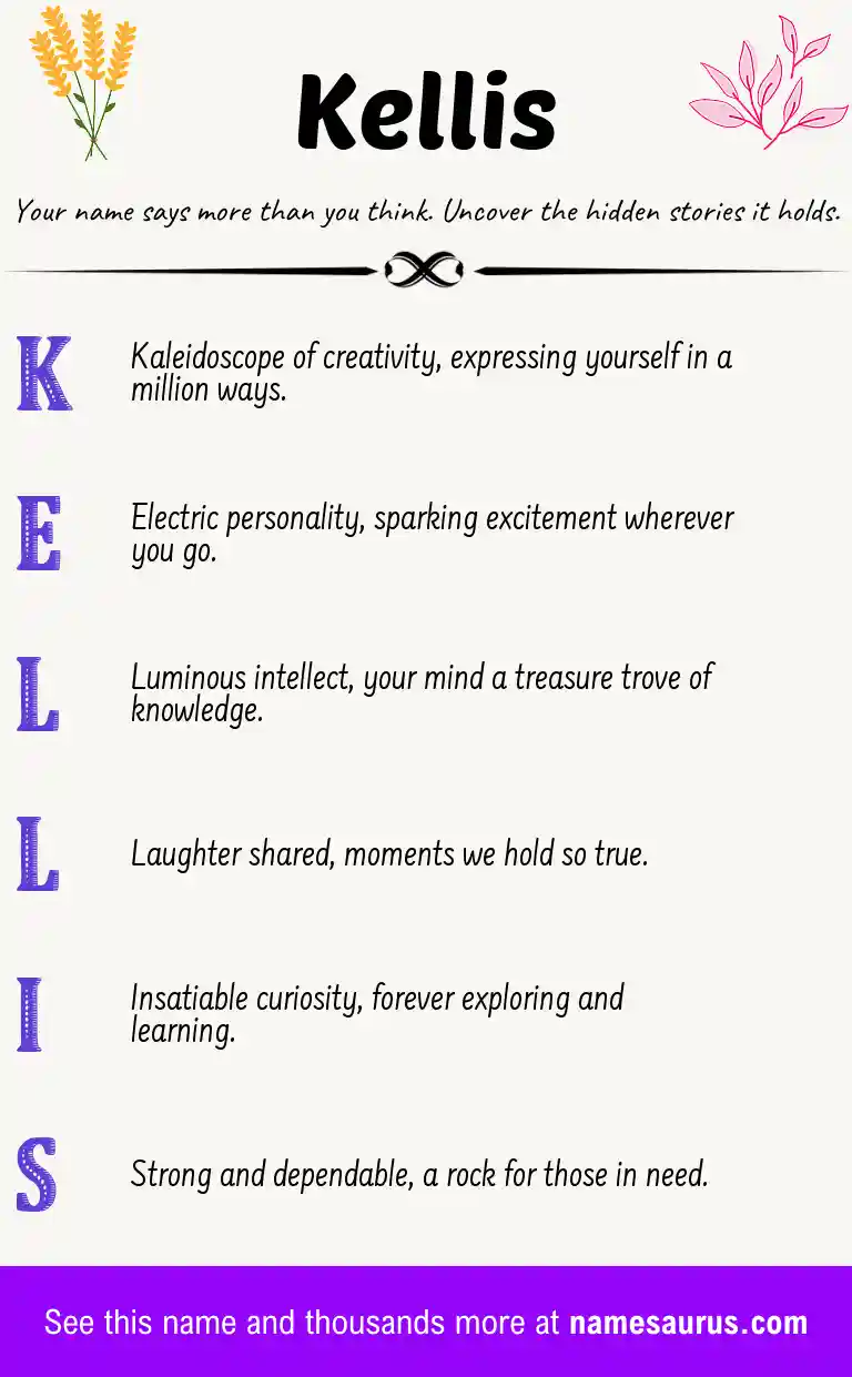 Acrostic poem about Kellis.