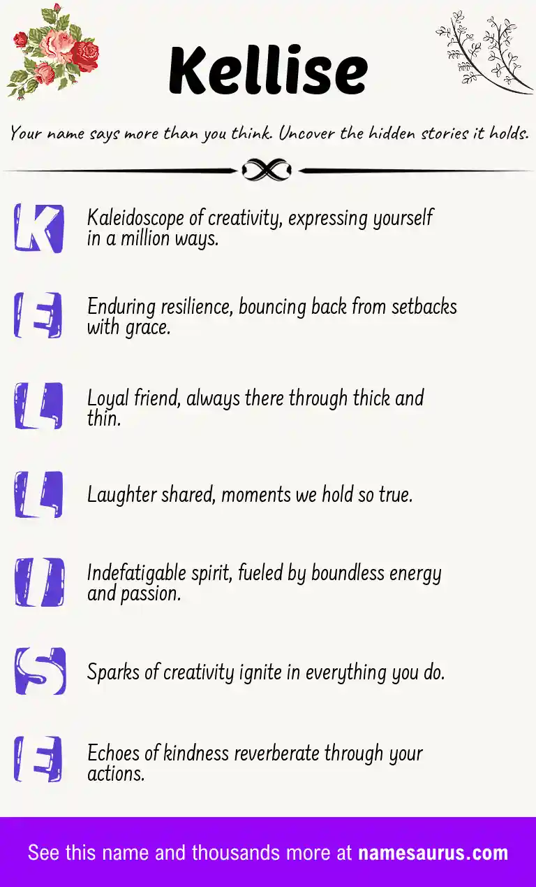 Acrostic poem about Kellise.