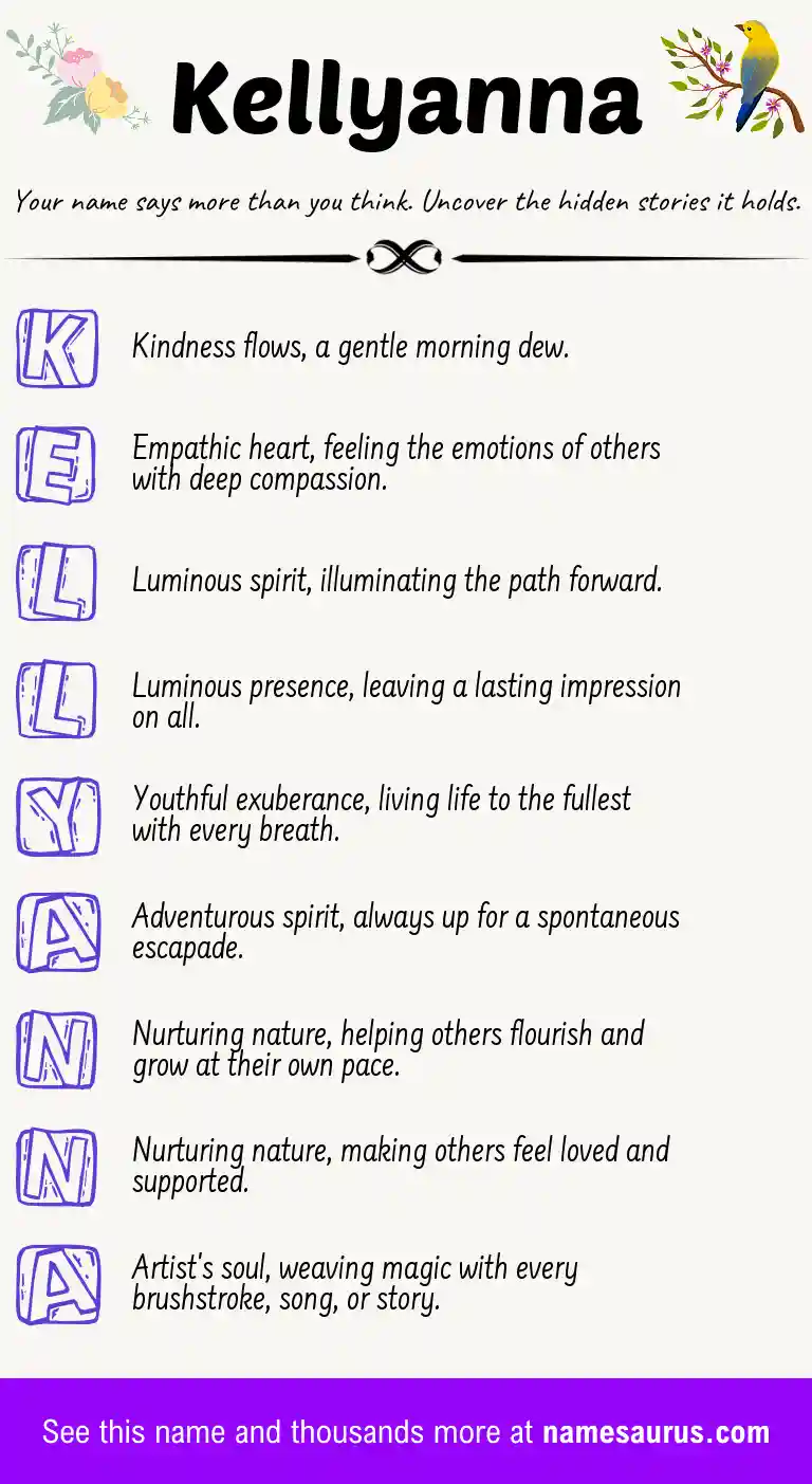 Acrostic poem about Kellyanna.