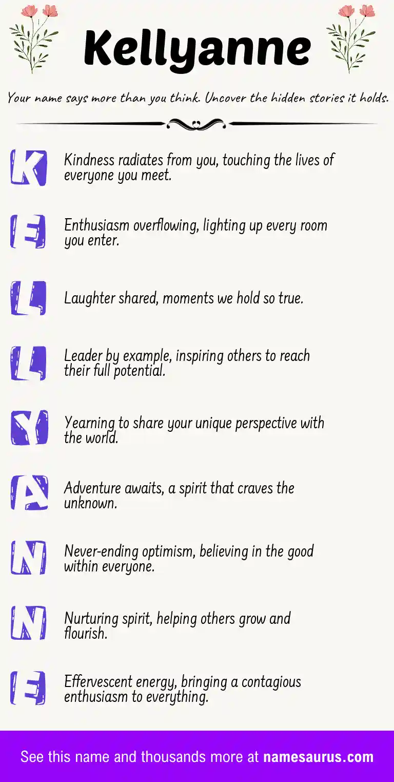 Acrostic poem about Kellyanne.