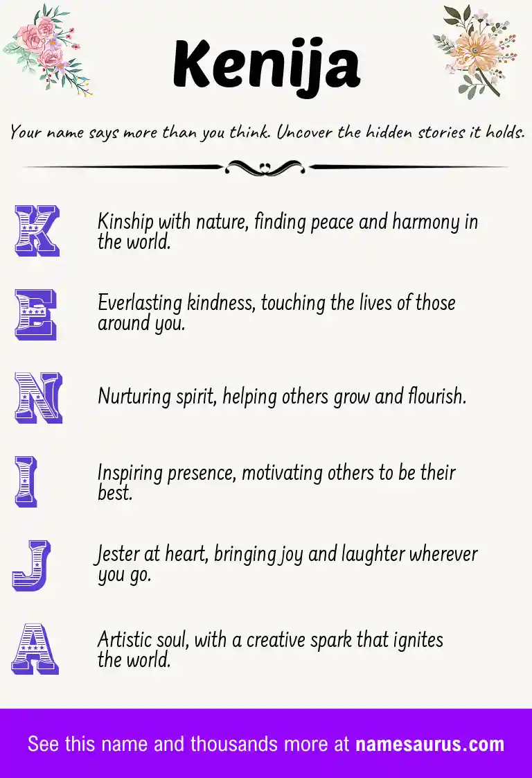 Acrostic poem about Kenija.