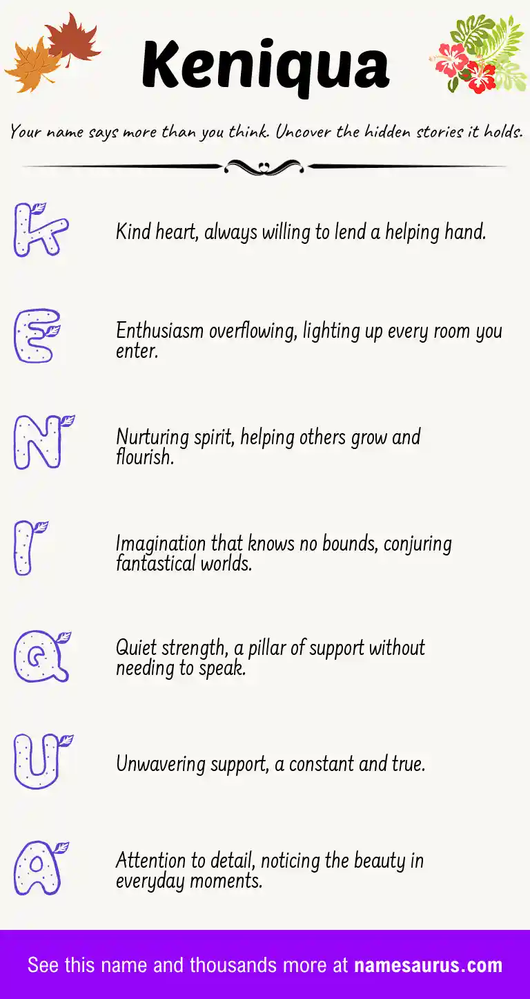 Acrostic poem about Keniqua.