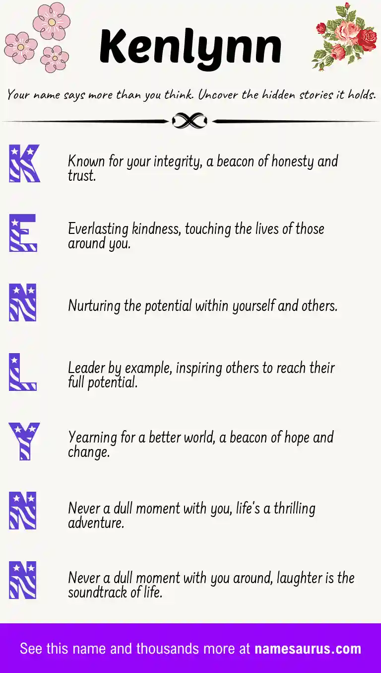 Acrostic poem about Kenlynn.