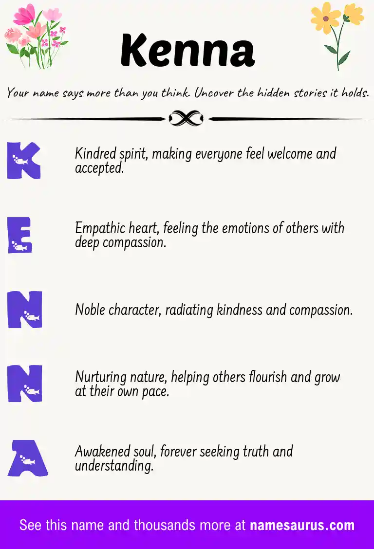 Acrostic poem about Kenna.