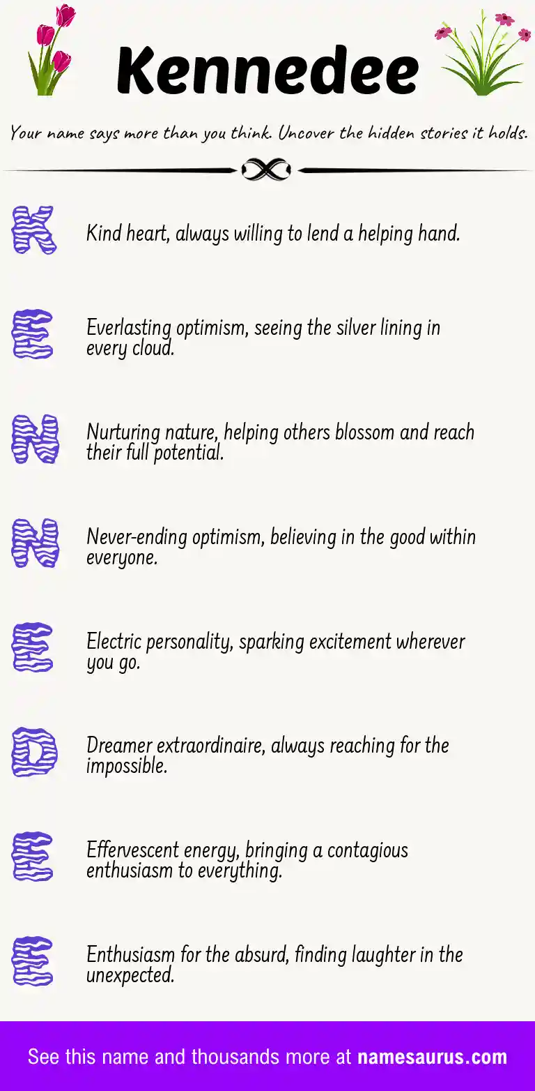 Acrostic poem about Kennedee.
