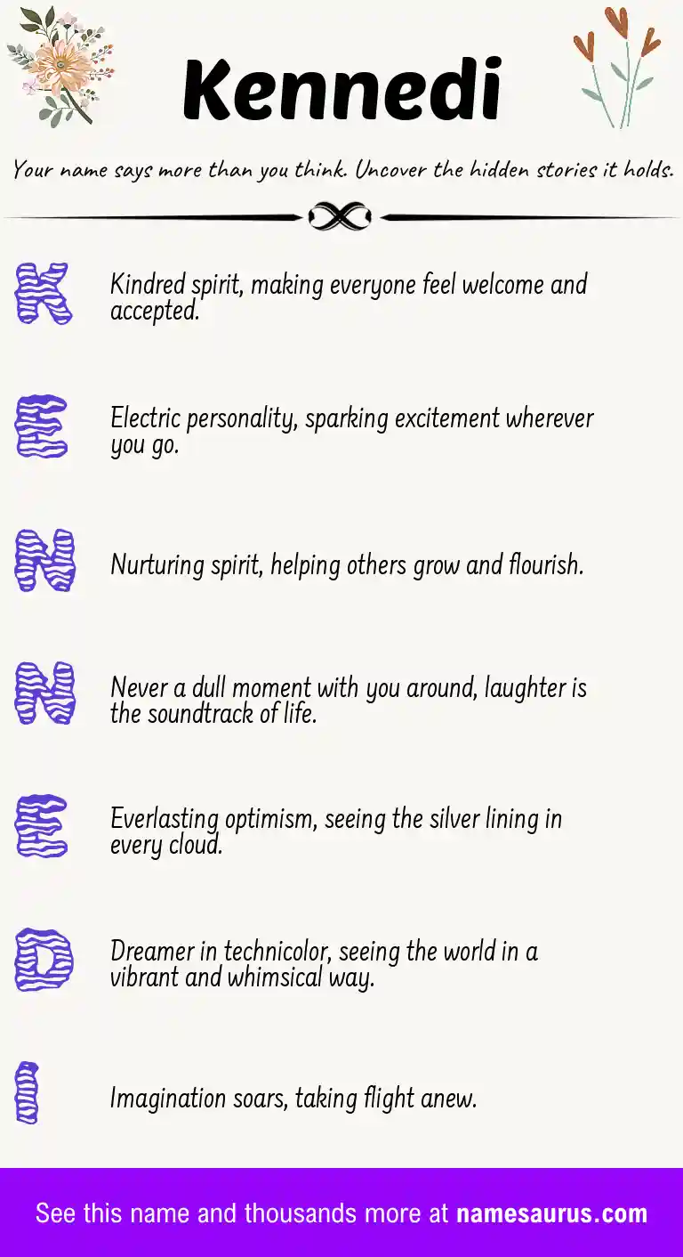 Acrostic poem about Kennedi.
