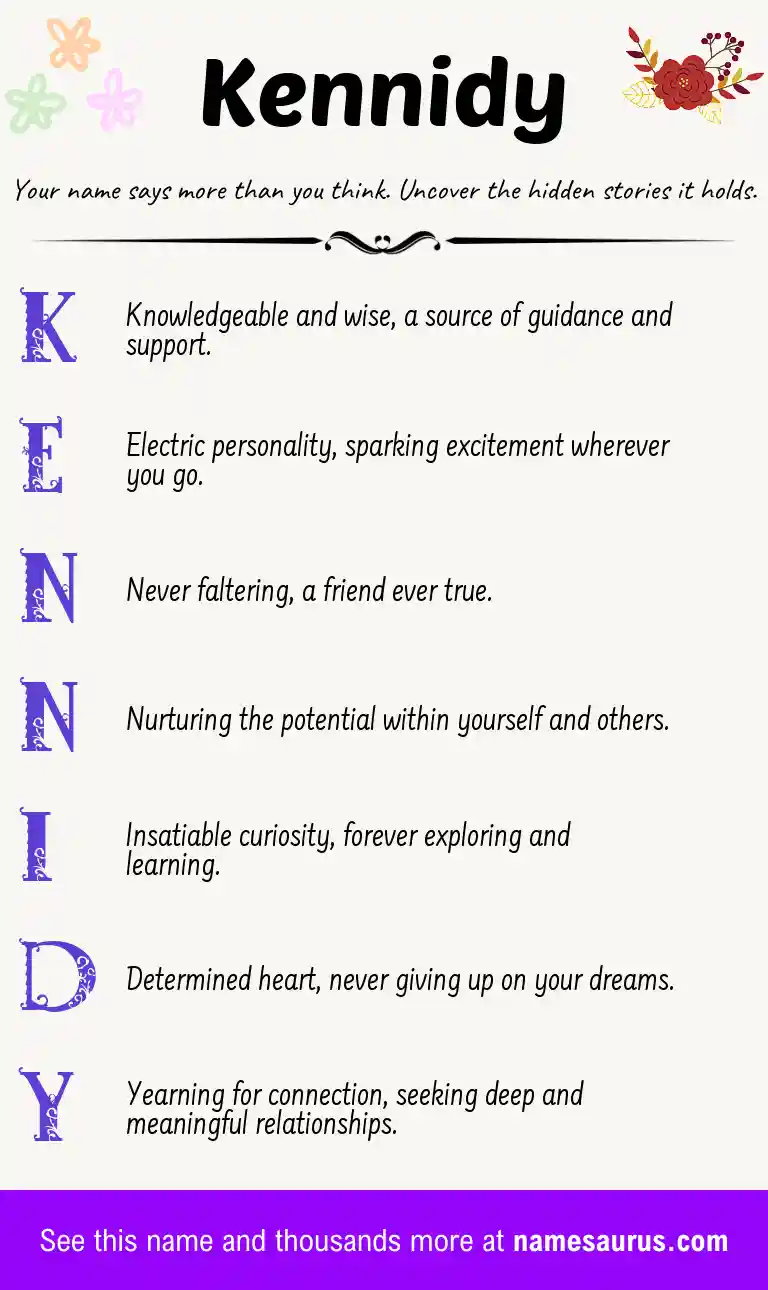 Acrostic poem about Kennidy.