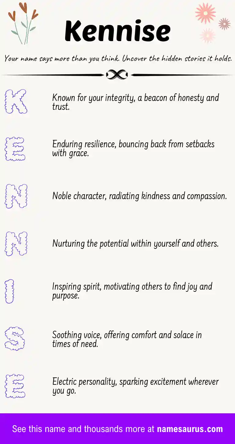 Acrostic poem about Kennise.