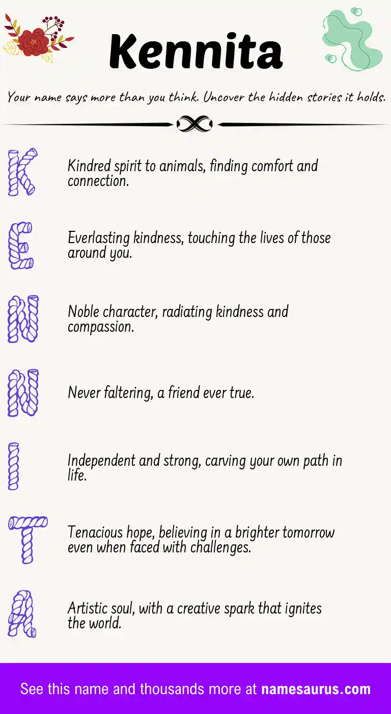 Acrostic poem about Kennita.