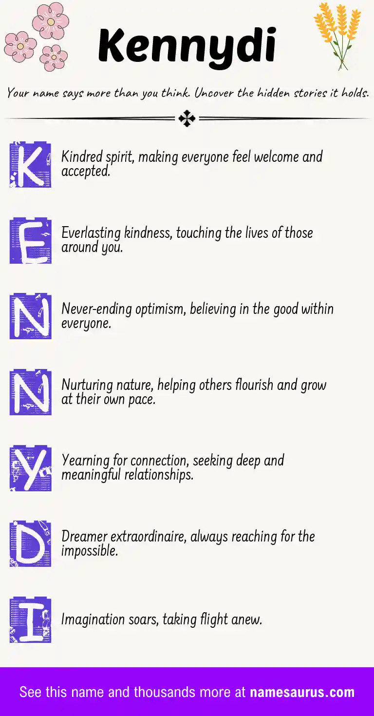 Acrostic poem about Kennydi.